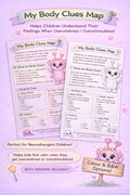 My Body Clues Map PDF Worksheet